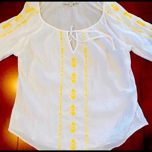 LOFT embroidered blouse